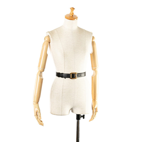 カルティエ サントス ドゥ ベルト ブラック レザー レディース CARTIER 【中古】