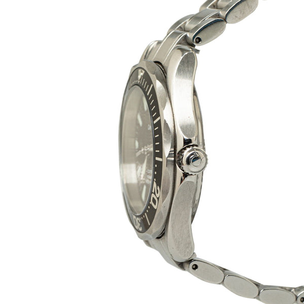 オメガ シーマスター300 プロフェッショナル 腕時計 2262.50 クオーツ ブラック文字盤 ステンレススチール レディース OMEGA 【中古】