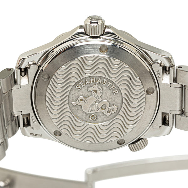 オメガ シーマスター300 プロフェッショナル 腕時計 2262.50 クオーツ ブラック文字盤 ステンレススチール レディース OMEGA 【中古】