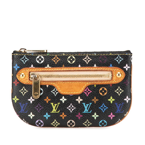 ルイ ヴィトン モノグラム マルチカラー ポシェットMM ポーチ M60031 ノワール ブラック PVC レザー レディース LOUIS VUITTON 【中古】