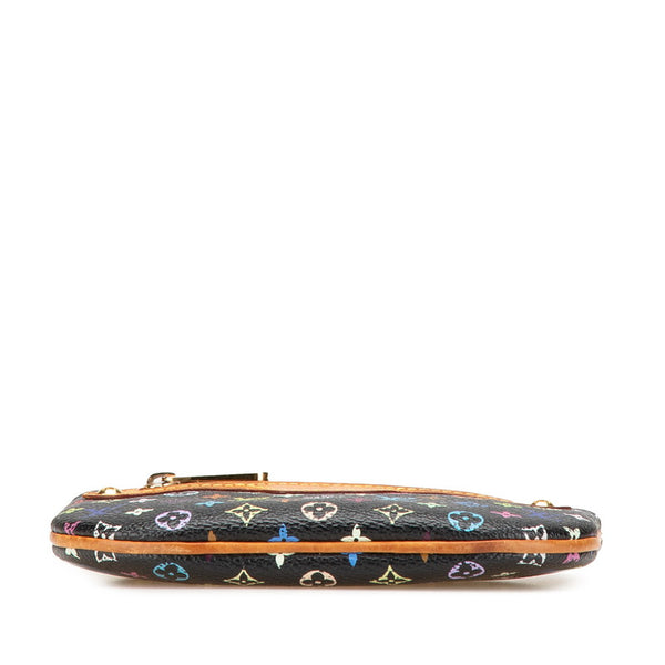 ルイ ヴィトン モノグラム マルチカラー ポシェットMM ポーチ M60031 ノワール ブラック PVC レザー レディース LOUIS VUITTON 【中古】