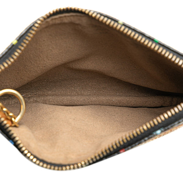 ルイ ヴィトン モノグラム マルチカラー ポシェットMM ポーチ M60031 ノワール ブラック PVC レザー レディース LOUIS VUITTON 【中古】