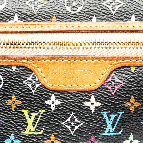 ルイ ヴィトン モノグラム マルチカラー ポシェットMM ポーチ M60031 ノワール ブラック PVC レザー レディース LOUIS VUITTON 【中古】