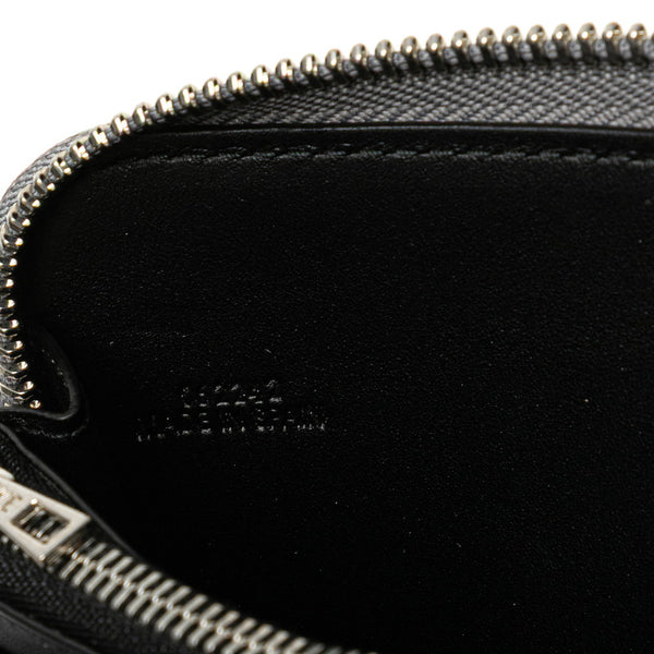 ロエベ アナグラム パズル ラウンドファスナー 長財布 グレー レザー レディース LOEWE 【中古】