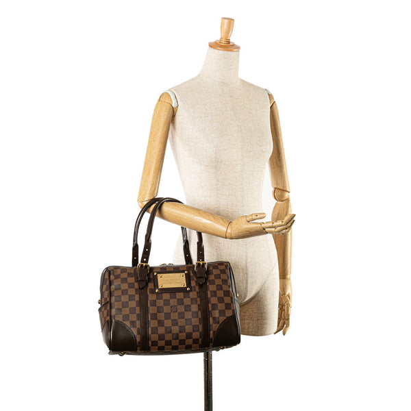 ルイ ヴィトン ダミエ バークレー ハンドバッグ N52000 ブラウン PVC レザー レディース LOUIS VUITTON 【中古】