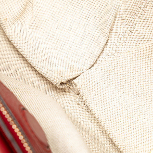 グッチ バンブー ハンドバッグ ショルダーバッグ 2WAY 323660 レッド レザー レディース GUCCI 【中古】