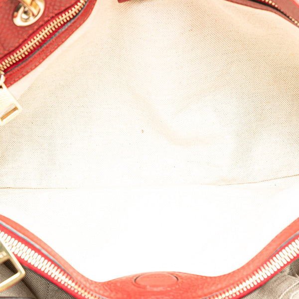 グッチ バンブー ハンドバッグ ショルダーバッグ 2WAY 323660 レッド レザー レディース GUCCI 【中古】