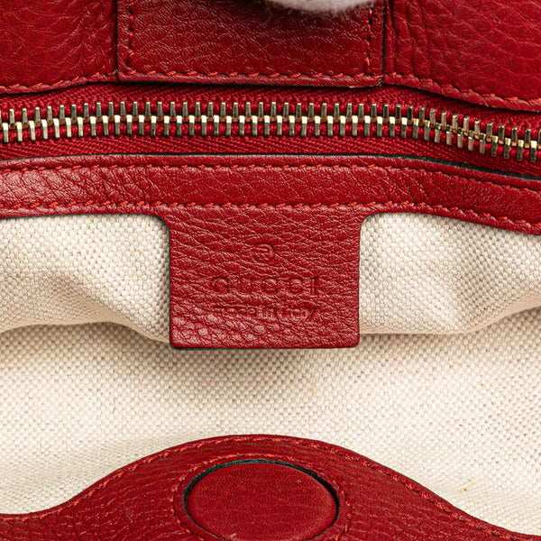 グッチ バンブー ハンドバッグ ショルダーバッグ 2WAY 323660 レッド レザー レディース GUCCI 【中古】