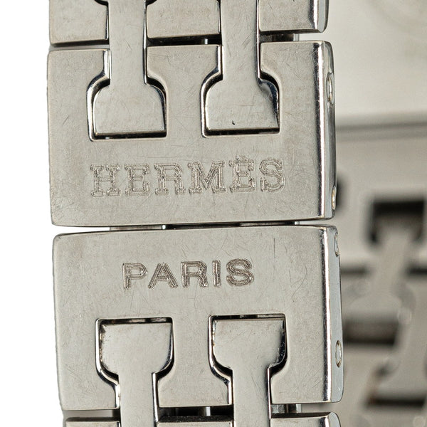 エルメス Hウォッチ 腕時計 HH1.210 クオーツ ホワイト文字盤 ステンレススチール レディース HERMES 【中古】