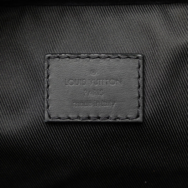 ルイ ヴィトン ダミエ アンフィニ シリウス メッセンジャー ショルダーバッグ N45286 ブラック PVC レザー レディース LOUIS VUITTON 【中古】