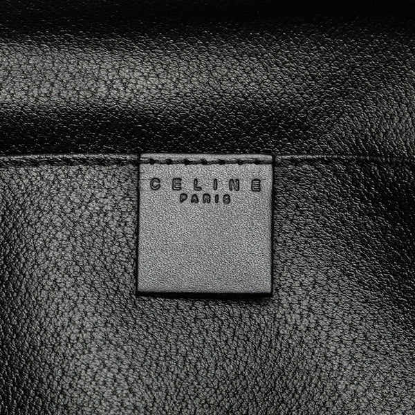 セリーヌ マカダム セカンドバッグ クラッチバッグ ブラック ブラウン PVC レザー レディース CELINE 【中古】