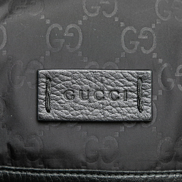 グッチ GGナイロン ミディアム メッセンジャーバッグ ショルダーバッグ 510335 ブラック ナイロン レザー レディース GUCCI 【中古】