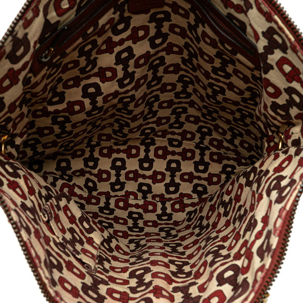 グッチ グッチシマ スタッズ ハンドバッグ ショルダーバッグ 2WAY 207282 レッド レザー レディース GUCCI 【中古】