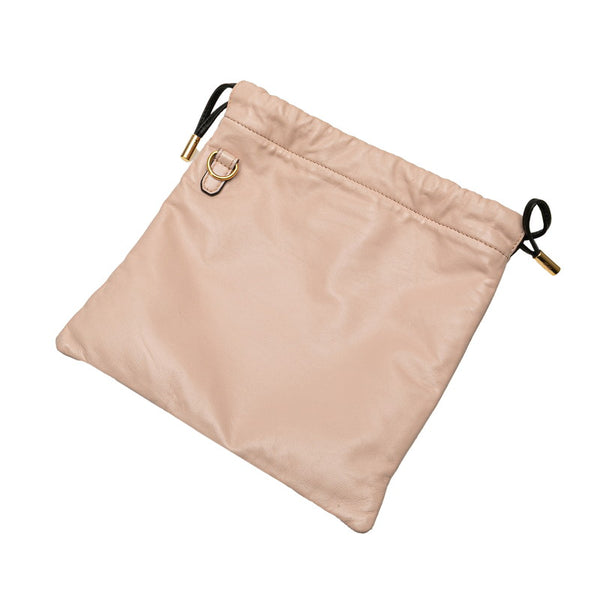 フェンディ スリムクラッチ ショルダーバッグ 8BT337 ピンク レザー レディース FENDI 【中古】