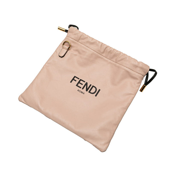 フェンディ スリムクラッチ ショルダーバッグ 8BT337 ピンク レザー レディース FENDI 【中古】