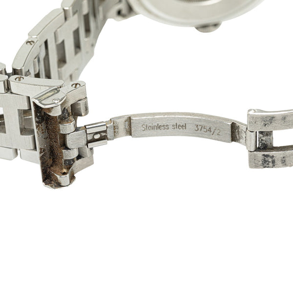 エルメス クリッパー 腕時計 CL6.710 クオーツ ホワイト文字盤 ステンレススチール メンズ HERMES 【中古】