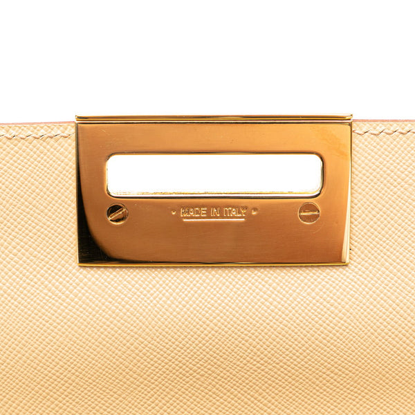 サルヴァトーレフェラガモ ガンチーニ トップハンドル ハンドバッグ ショルダーバッグ 2WAY AF-21 0290 ベージュ レザー レディース Salvatore Ferragamo 【中古】