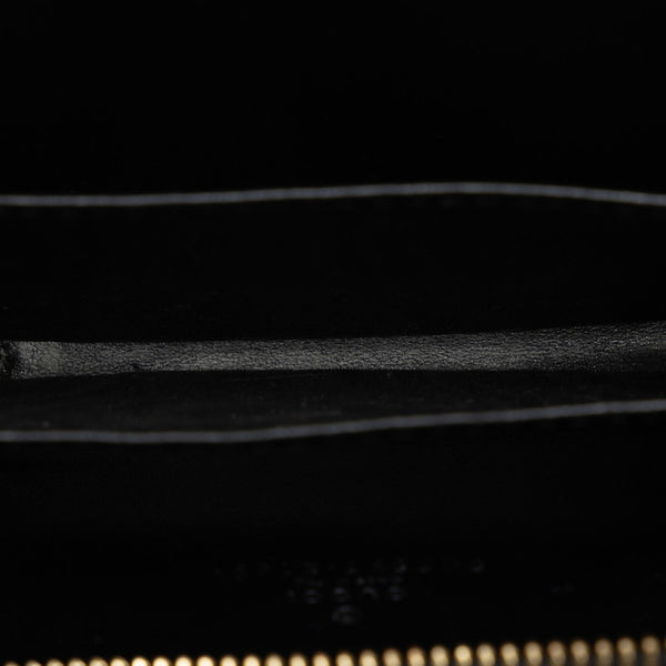 グッチ コンパクト ミニ ロゴ コインケース 小銭入れ 547597 ブラック レザー レディース GUCCI 【中古】