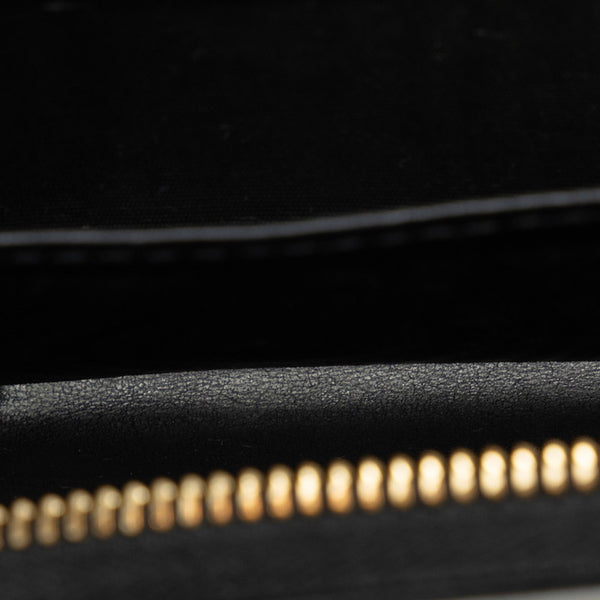 グッチ コンパクト ミニ ロゴ コインケース 小銭入れ 547597 ブラック レザー レディース GUCCI 【中古】