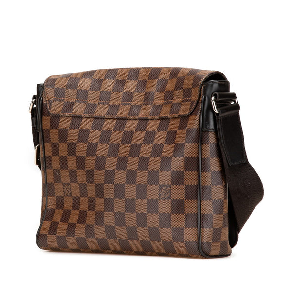 ルイ ヴィトン ダミエ ディストリクトPM ショルダーバッグ N41031 ブラウン PVC レザー レディース LOUIS VUITTON 【中古】