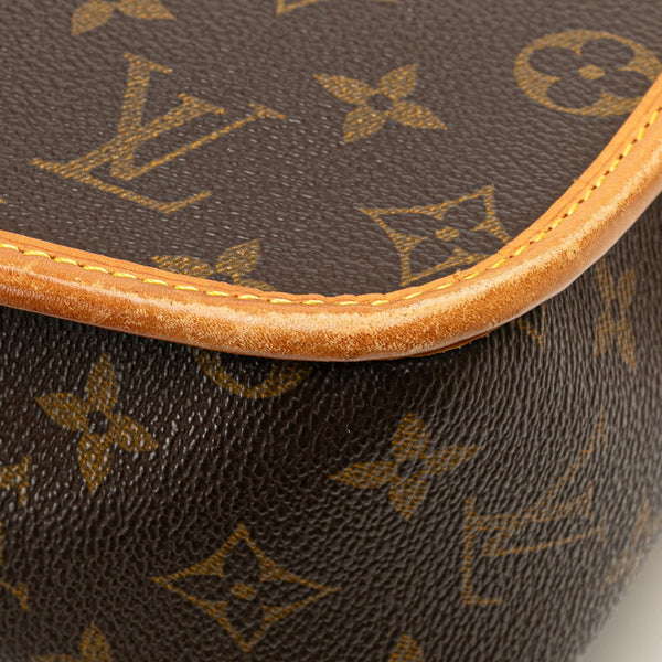 ルイ ヴィトン モノグラム ソローニュ 斜め掛け ショルダーバッグ M42250 ブラウン PVC レザー レディース LOUIS VUITTON 【中古】