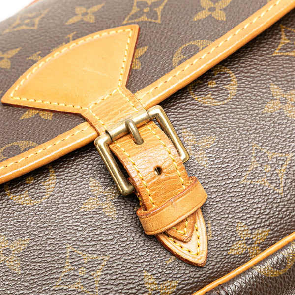 ルイ ヴィトン モノグラム ソローニュ 斜め掛け ショルダーバッグ M42250 ブラウン PVC レザー レディース LOUIS VUITTON 【中古】