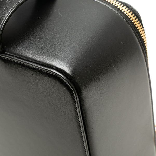 セリーヌ ハンドバッグ トイレタリーケース ブラック レザー レディース CELINE 【中古】