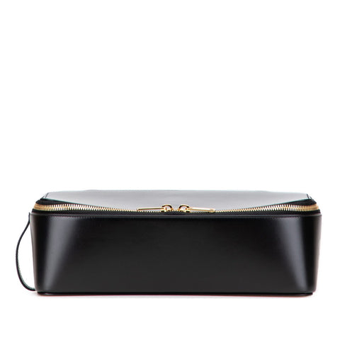 セリーヌ ハンドバッグ トイレタリーケース ブラック レザー レディース CELINE 【中古】