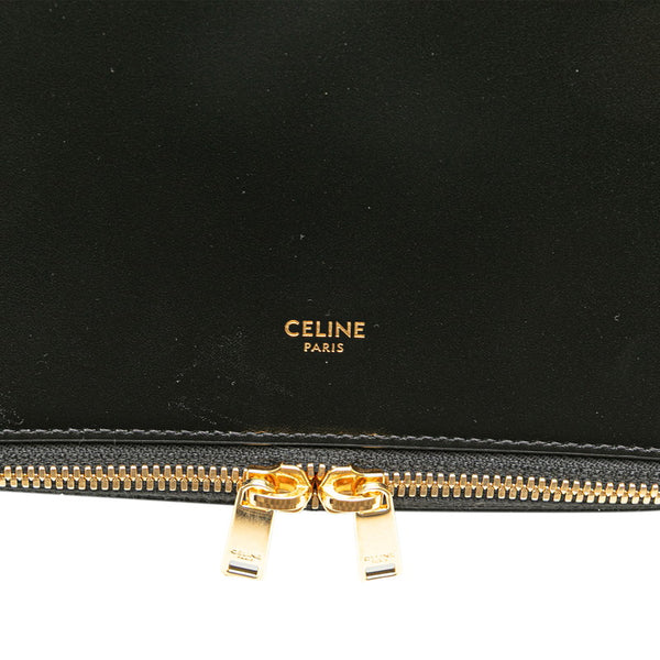 セリーヌ ハンドバッグ トイレタリーケース ブラック レザー レディース CELINE 【中古】