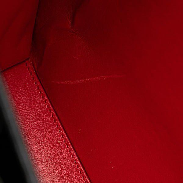 カルティエ パンテール ハンドバッグ ブラック ゴールド レザー レディース CARTIER 【中古】