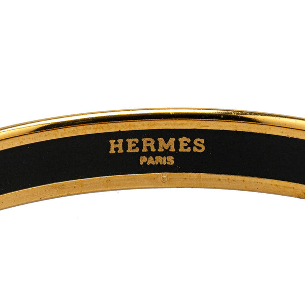 エルメス エマイユPM 七宝焼き  バングル ゴールド マルチカラー メッキ レディース HERMES 【中古】
