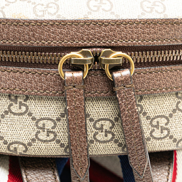 グッチ GGスプリーム ミスティックキャット リュック バックパック 495621 ベージュ ブラウン マルチカラー PVC レザー レディース GUCCI 【中古】