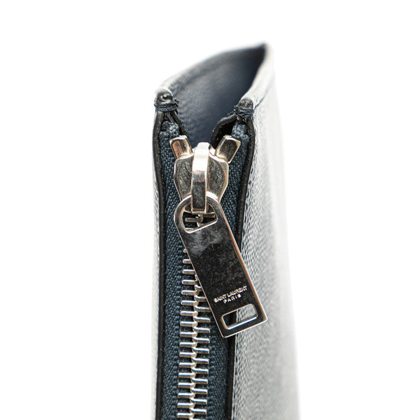 サンローラン クラッチバッグ ネイビー レザー レディース SAINT LAURENT 【中古】