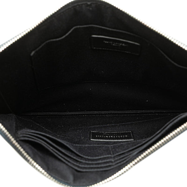 サンローラン クラッチバッグ ネイビー レザー レディース SAINT LAURENT 【中古】