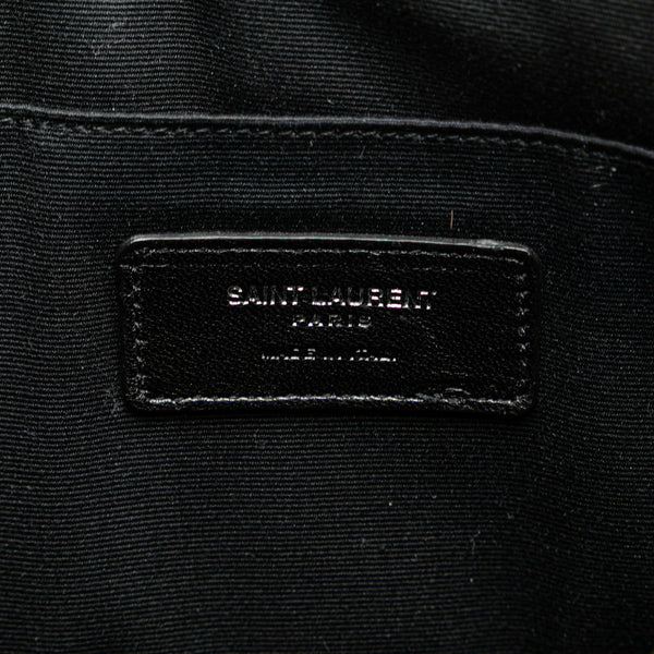 サンローラン クラッチバッグ ネイビー レザー レディース SAINT LAURENT 【中古】