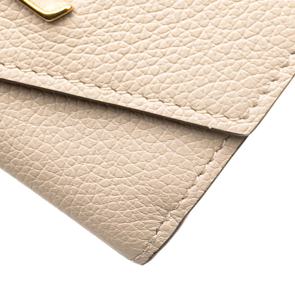 ルイ ヴィトン ポルトフォイユ ロック ミニ 三つ折り財布 M69340 グレージュ レザー レディース LOUIS VUITTON 【中古】