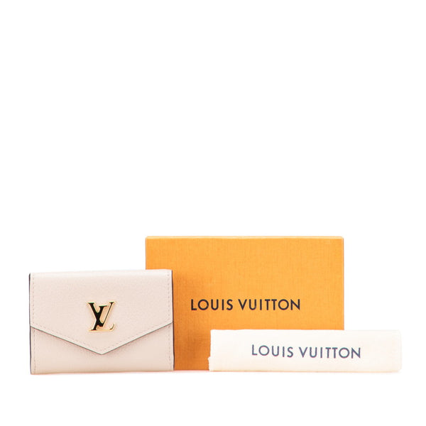 ルイ ヴィトン ポルトフォイユ ロック ミニ 三つ折り財布 M69340 グレージュ レザー レディース LOUIS VUITTON 【中古】