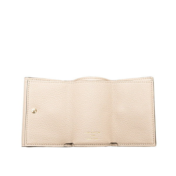 ルイ ヴィトン ポルトフォイユ ロック ミニ 三つ折り財布 M69340 グレージュ レザー レディース LOUIS VUITTON 【中古】