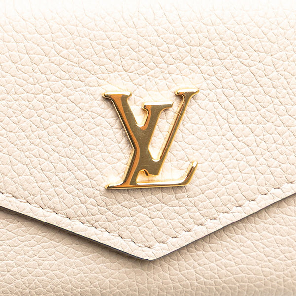 ルイ ヴィトン ポルトフォイユ ロック ミニ 三つ折り財布 M69340 グレージュ レザー レディース LOUIS VUITTON 【中古】