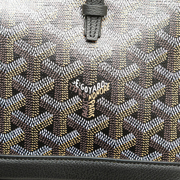 ゴヤール アルパン ミニ ハンドバッグ ボディバッグ リュック 3WAY ブラック PVC レザー レディース GOYARD 【中古】
