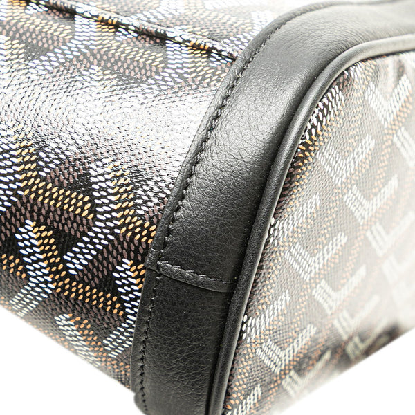 ゴヤール アルパン ミニ ハンドバッグ ボディバッグ リュック 3WAY ブラック PVC レザー レディース GOYARD 【中古】
