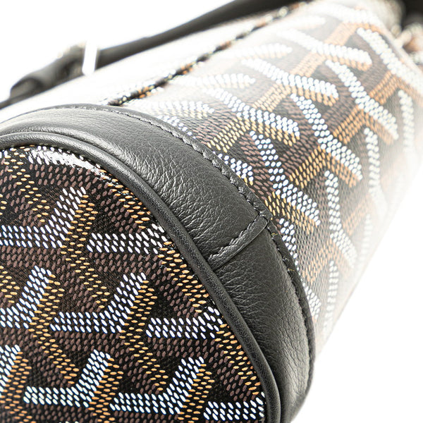 ゴヤール アルパン ミニ ハンドバッグ ボディバッグ リュック 3WAY ブラック PVC レザー レディース GOYARD 【中古】