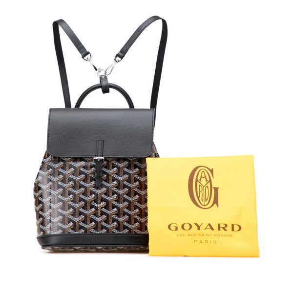 ゴヤール アルパン ミニ ハンドバッグ ボディバッグ リュック 3WAY ブラック PVC レザー レディース GOYARD 【中古】