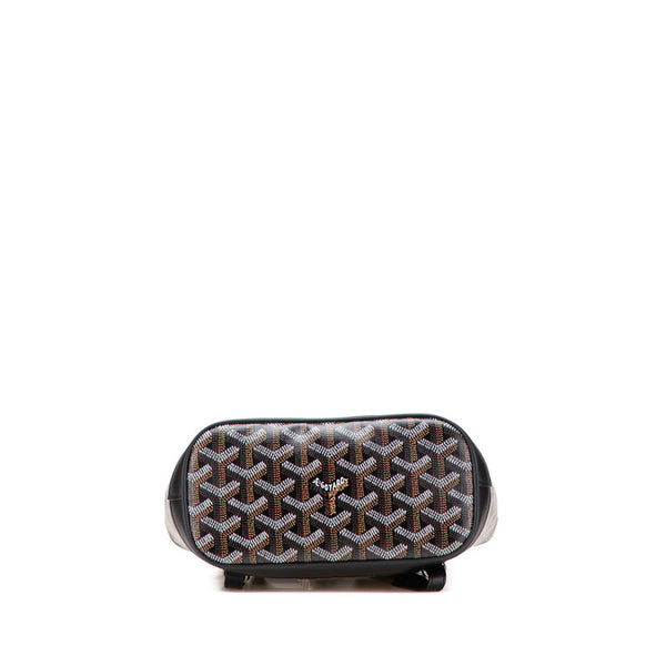 ゴヤール アルパン ミニ ハンドバッグ ボディバッグ リュック 3WAY ブラック PVC レザー レディース GOYARD 【中古】