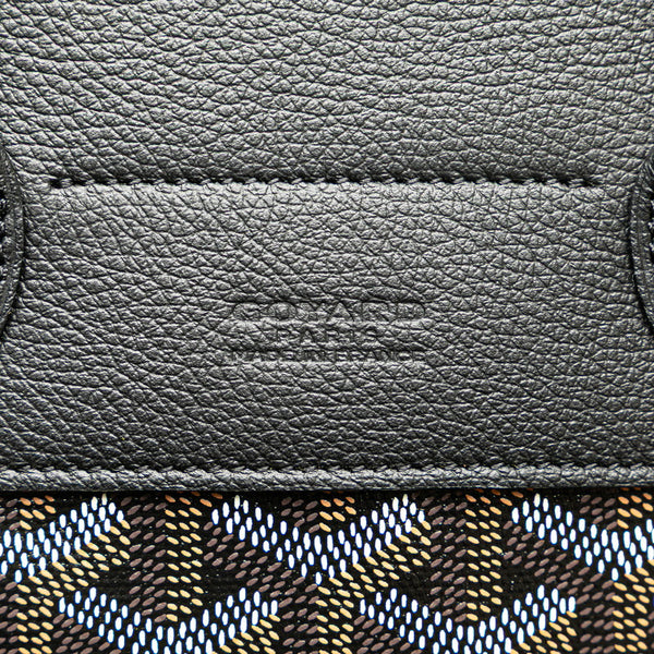 ゴヤール アルパン ミニ ハンドバッグ ボディバッグ リュック 3WAY ブラック PVC レザー レディース GOYARD 【中古】
