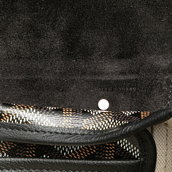 ゴヤール アルパン ミニ ハンドバッグ ボディバッグ リュック 3WAY ブラック PVC レザー レディース GOYARD 【中古】