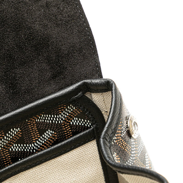 ゴヤール アルパン ミニ ハンドバッグ ボディバッグ リュック 3WAY ブラック PVC レザー レディース GOYARD 【中古】