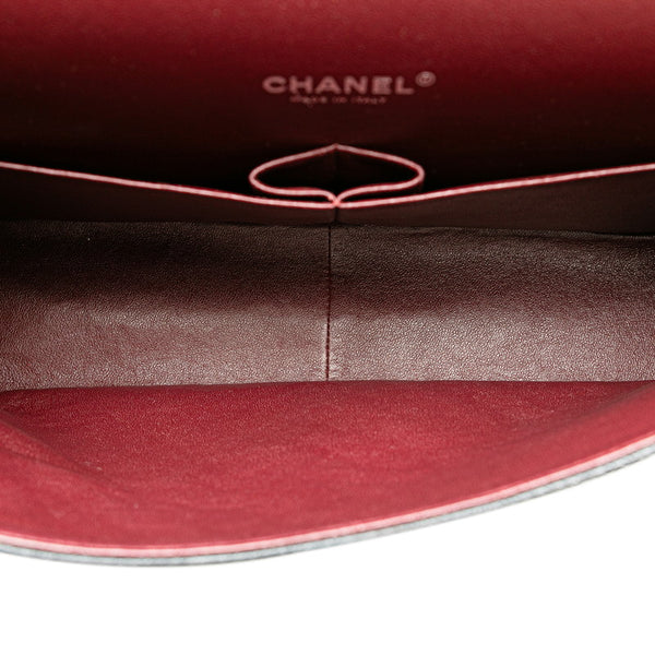 シャネル マトラッセ ダブルフラップ ココマーク チェーン ショルダーバッグ ブラック キャビアスキン レディース CHANEL 【中古】
