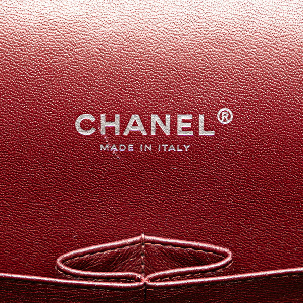 シャネル マトラッセ ダブルフラップ ココマーク チェーン ショルダーバッグ ブラック キャビアスキン レディース CHANEL 【中古】
