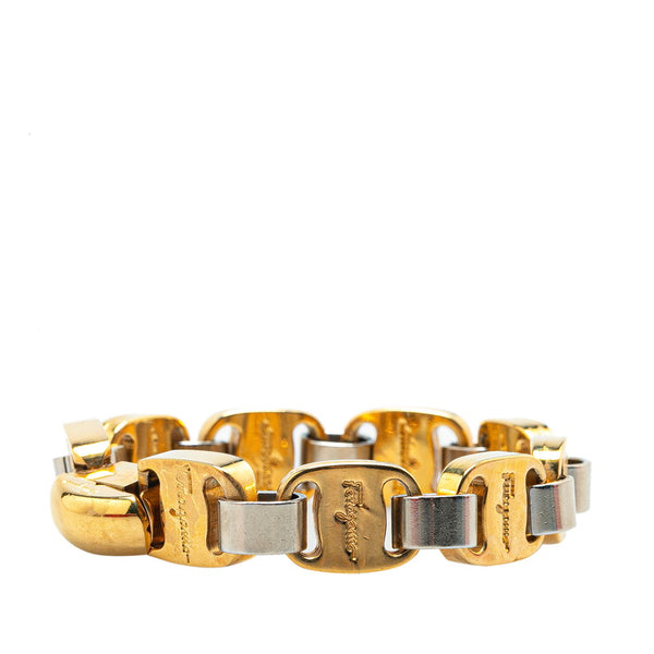 サルヴァトーレフェラガモ ヴァラ ブレスレット ゴールド シルバー メッキ レディース Salvatore Ferragamo 【中古】